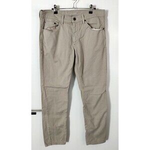 Mott and Bow Slim Jeans Mens 32x31 Tan Beige Stretch Denim